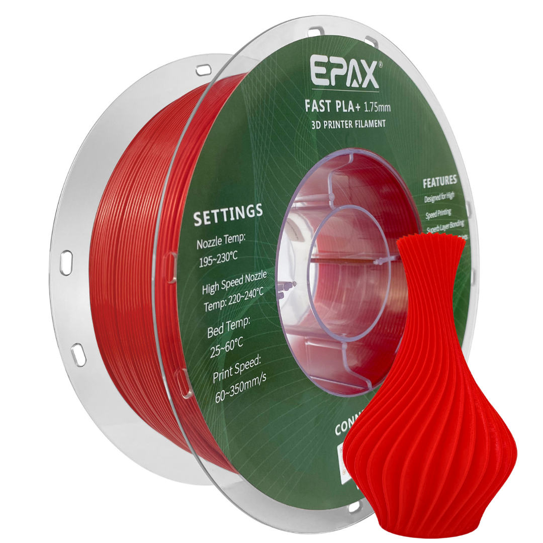 EPAX Fast PLA+ 3D Printer High Speed Filament, 1.75mm