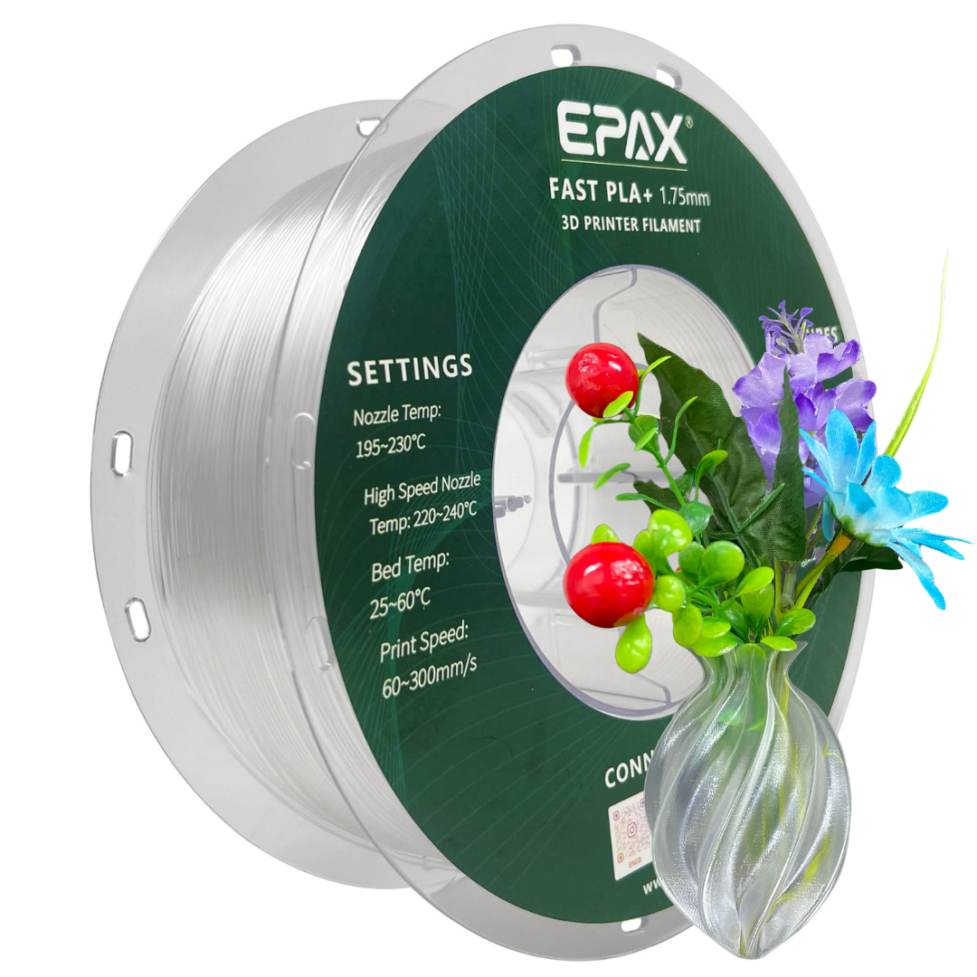 EPAX Fast PLA+ 3D Printer High Speed Filament, 1.75mm