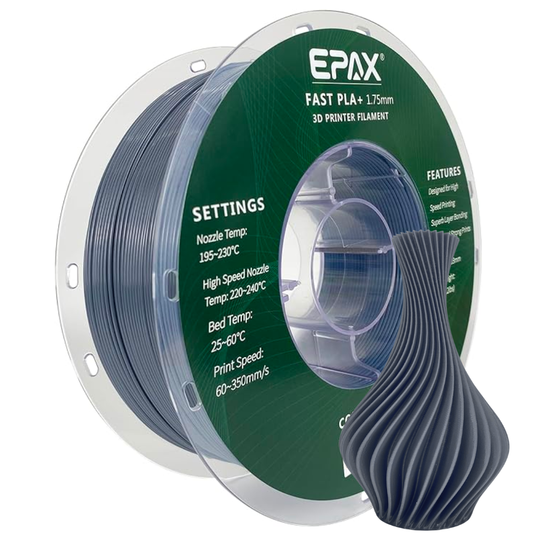 EPAX Fast PLA+ 3D Printer High Speed Filament, 1.75mm