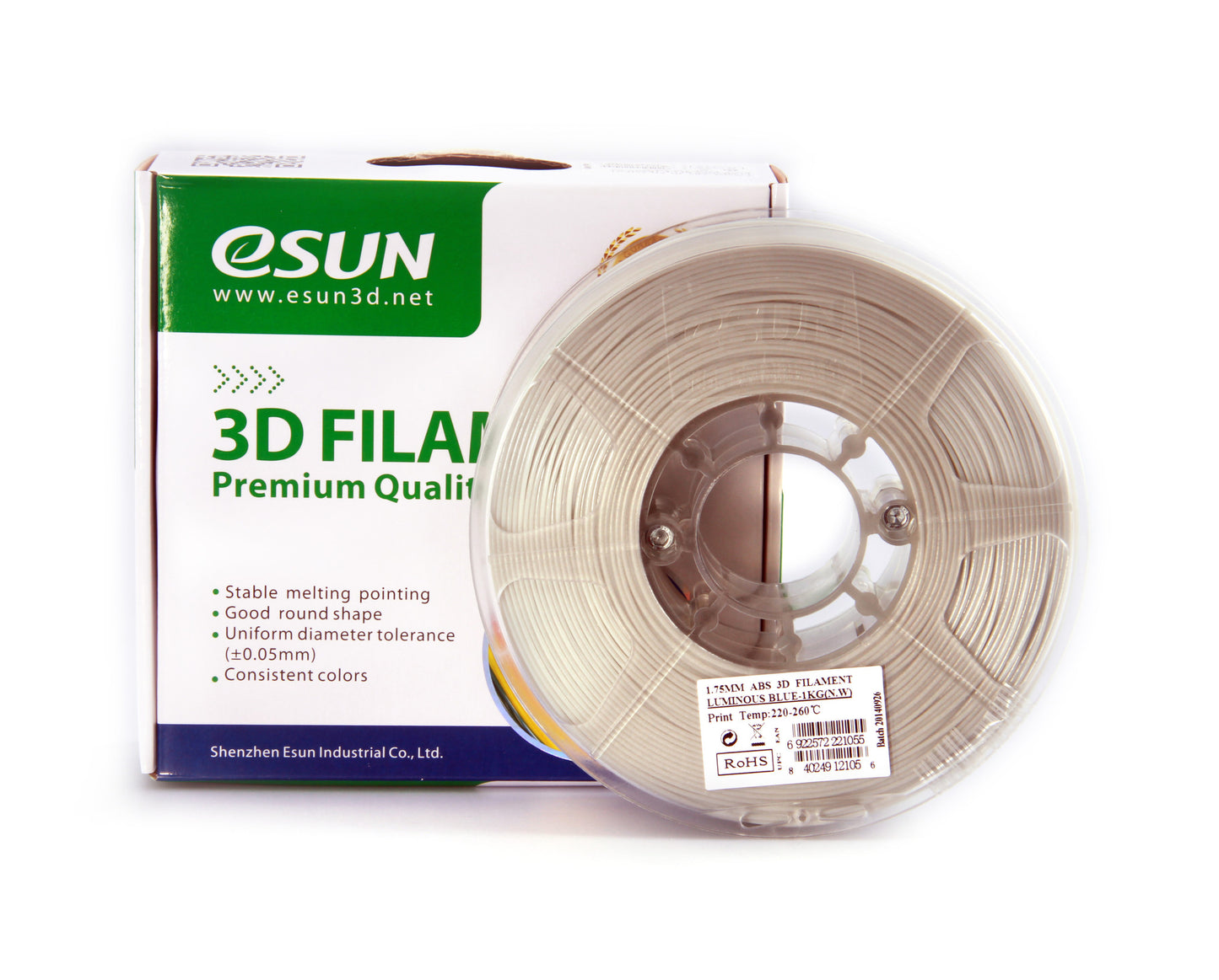 eSUN ABS Filament 1kg (2.2lb) 1.75mm