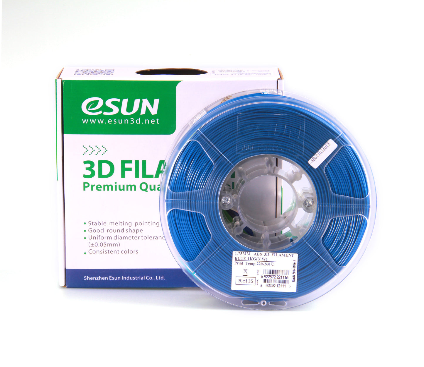 eSUN ABS Filament 1kg (2.2lb) 1.75mm