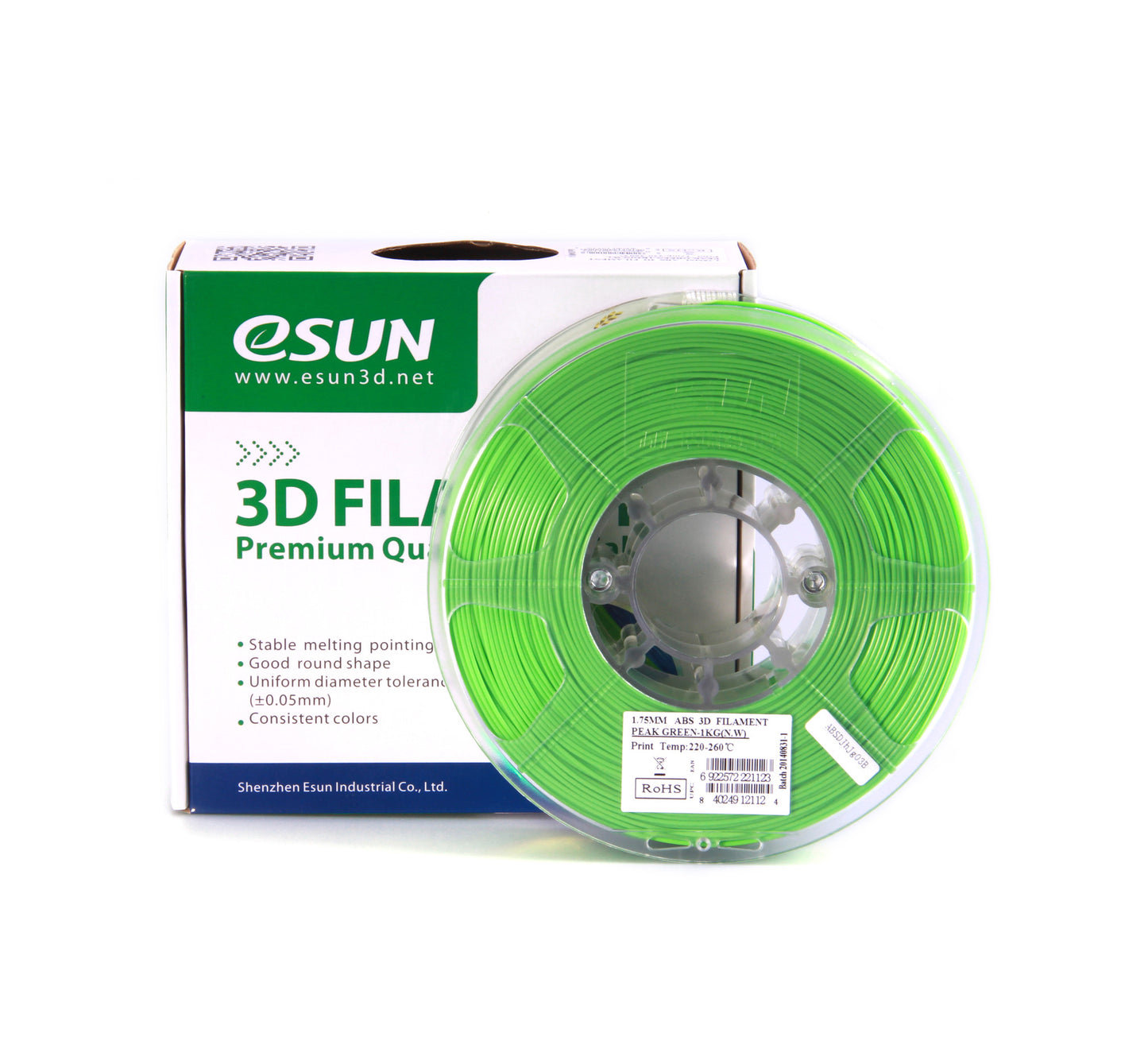 eSUN ABS Filament 1kg (2.2lb) 1.75mm