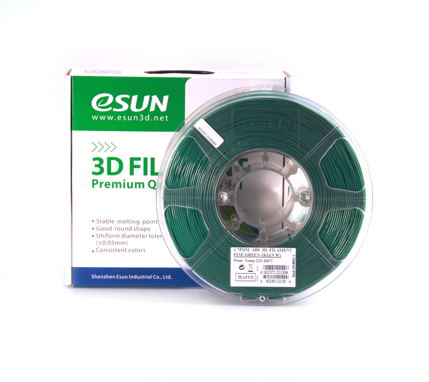 eSUN ABS Filament 1kg (2.2lb) 1.75mm