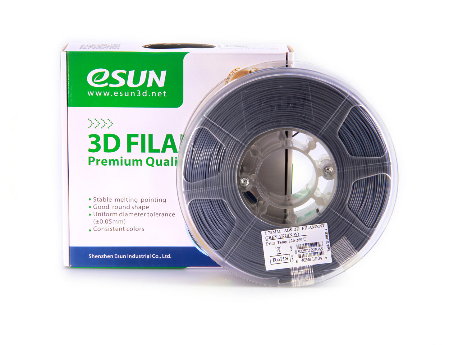 eSUN ABS Filament 1kg (2.2lb) 1.75mm