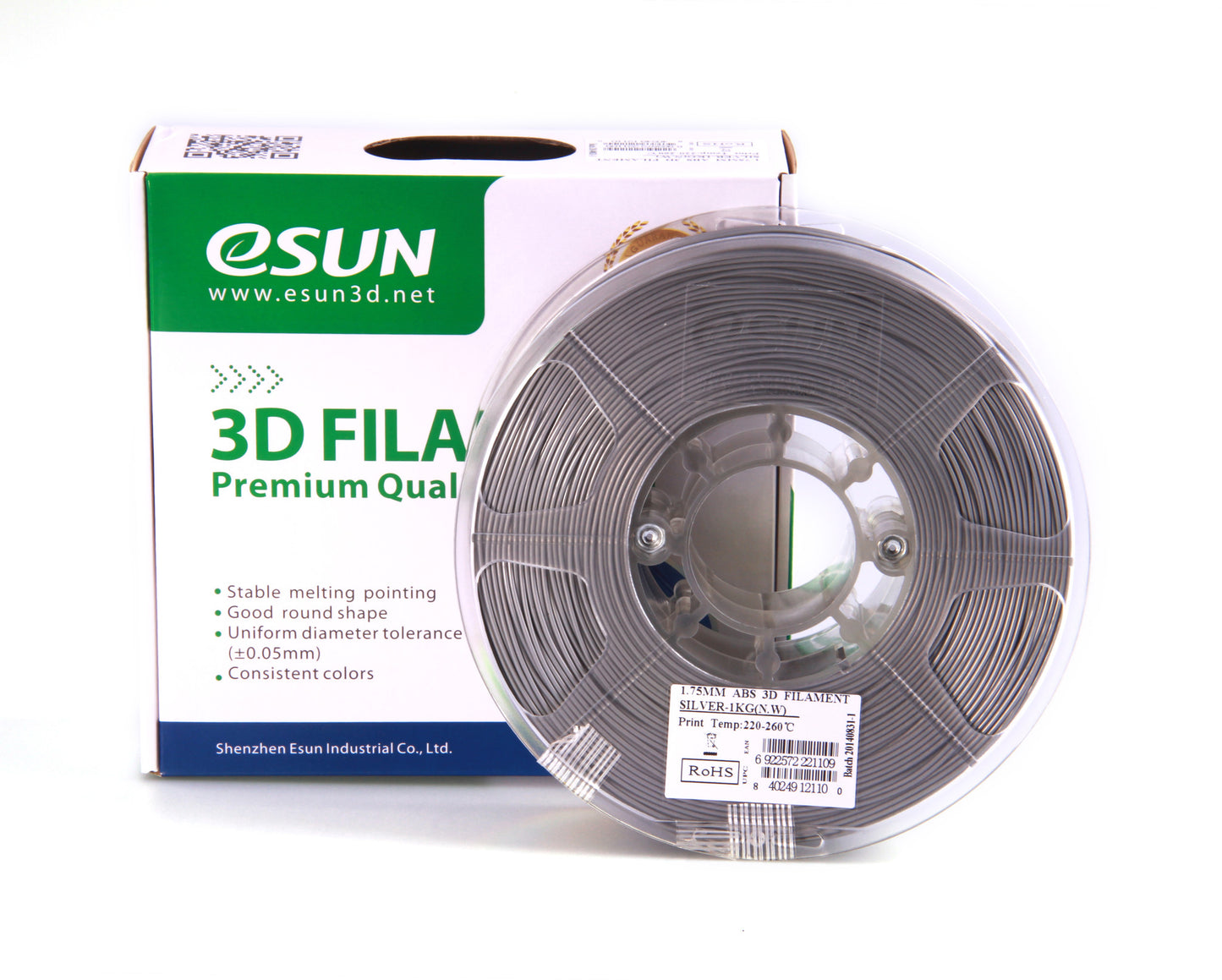 eSUN ABS Filament 1kg (2.2lb) 1.75mm