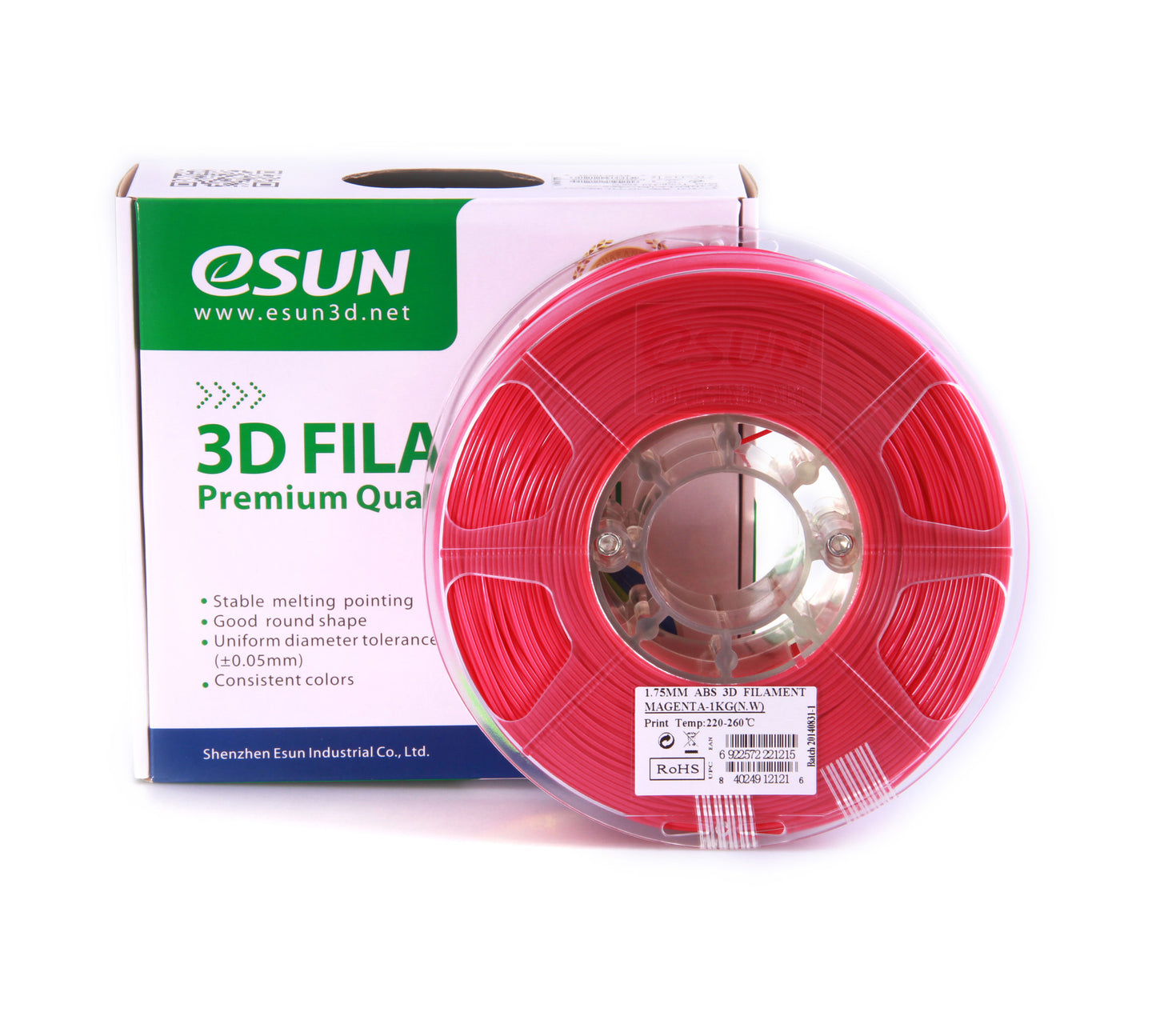 eSUN ABS Filament 1kg (2.2lb) 1.75mm