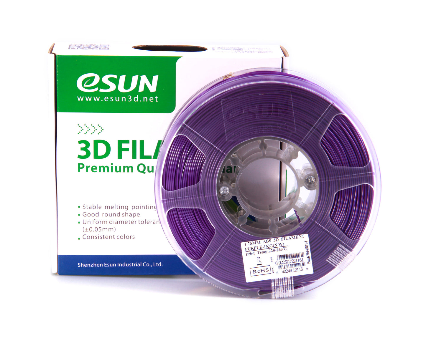 eSUN ABS Filament 1kg (2.2lb) 1.75mm