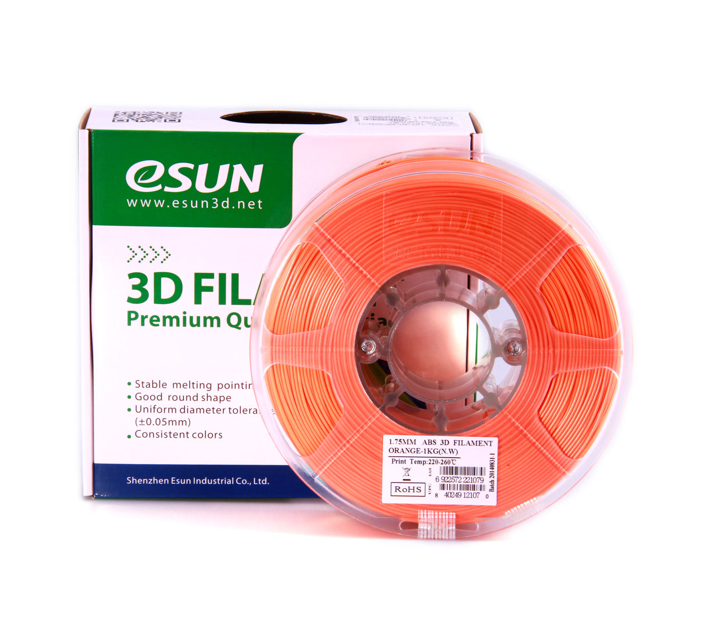 eSUN ABS Filament 1kg (2.2lb) 1.75mm