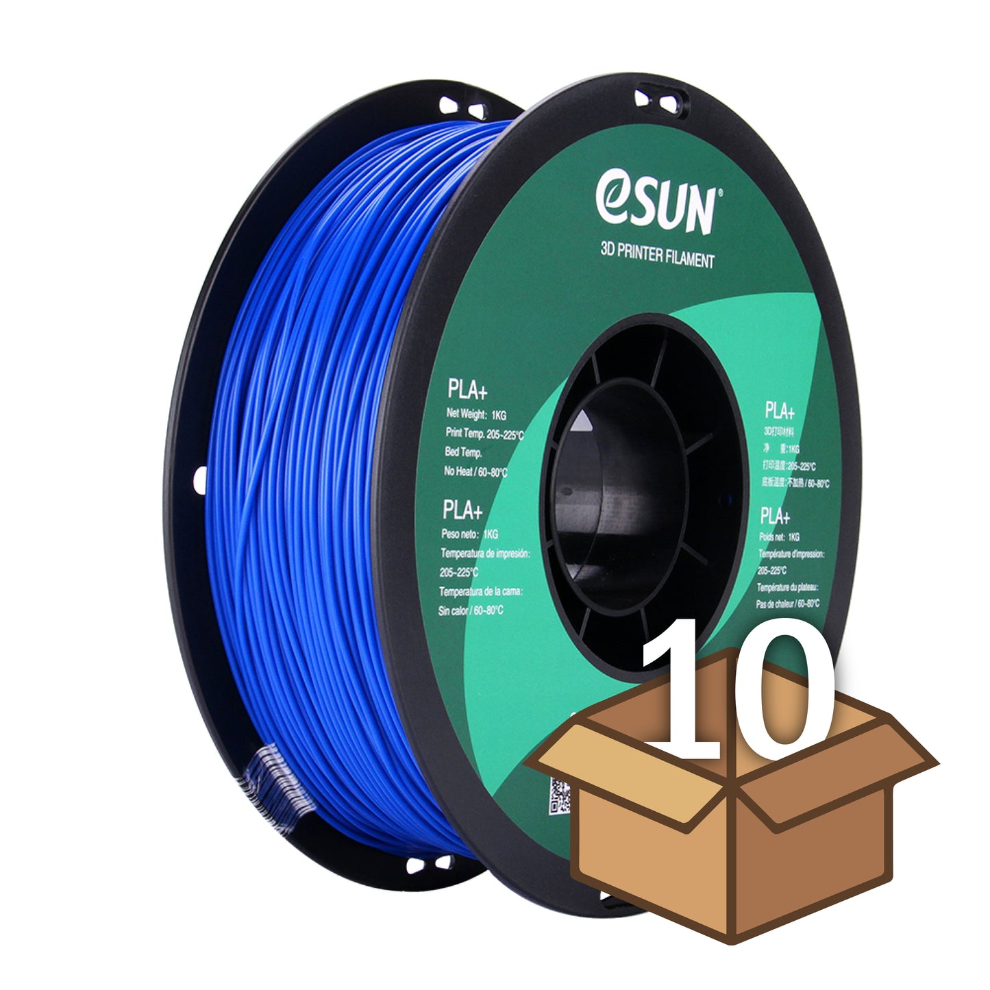 Wholesale Case eSUN 1.75 mm PLA+  (10 spools in a case)