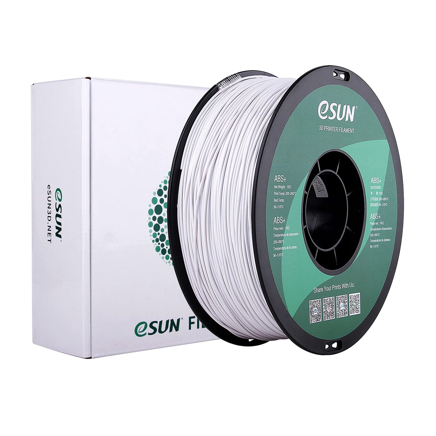 eSUN ABS+ Filament 1.75mm 1kg (2.2lb)