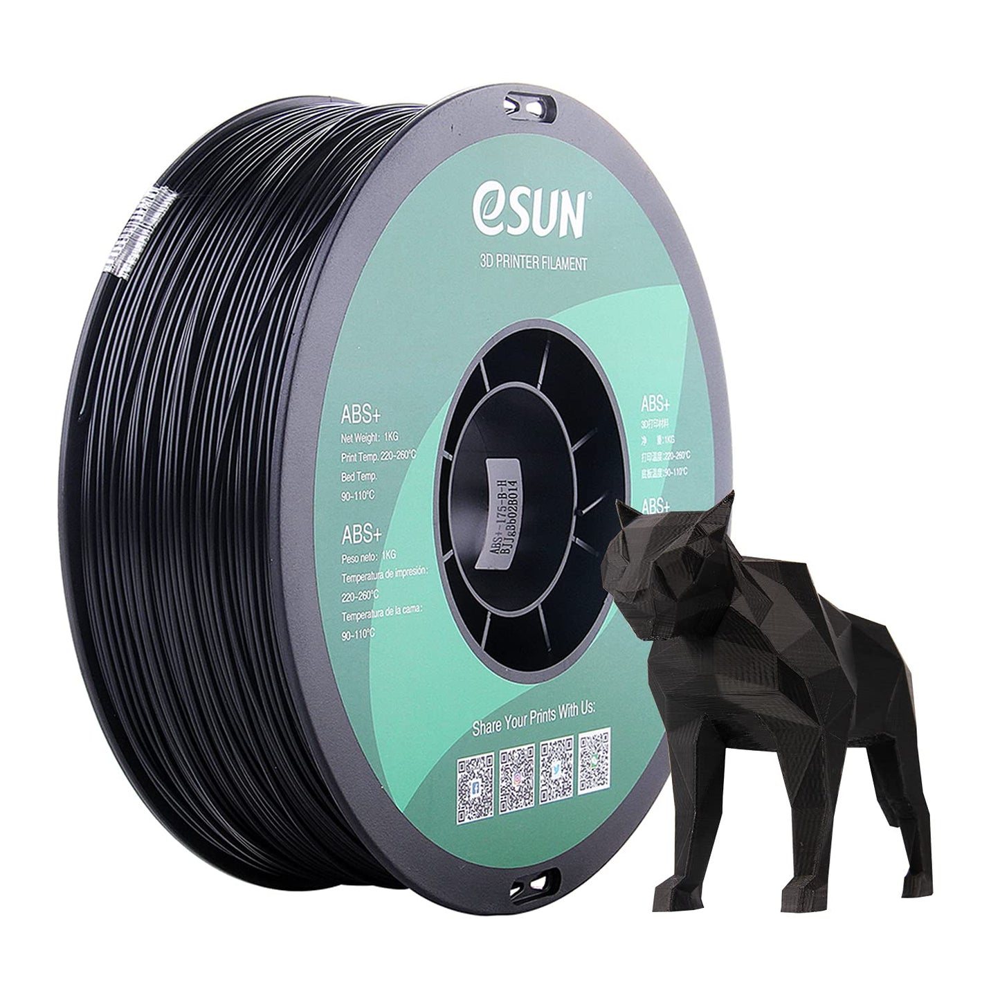 eSUN ABS+ Filament 1.75mm 1kg (2.2lb)