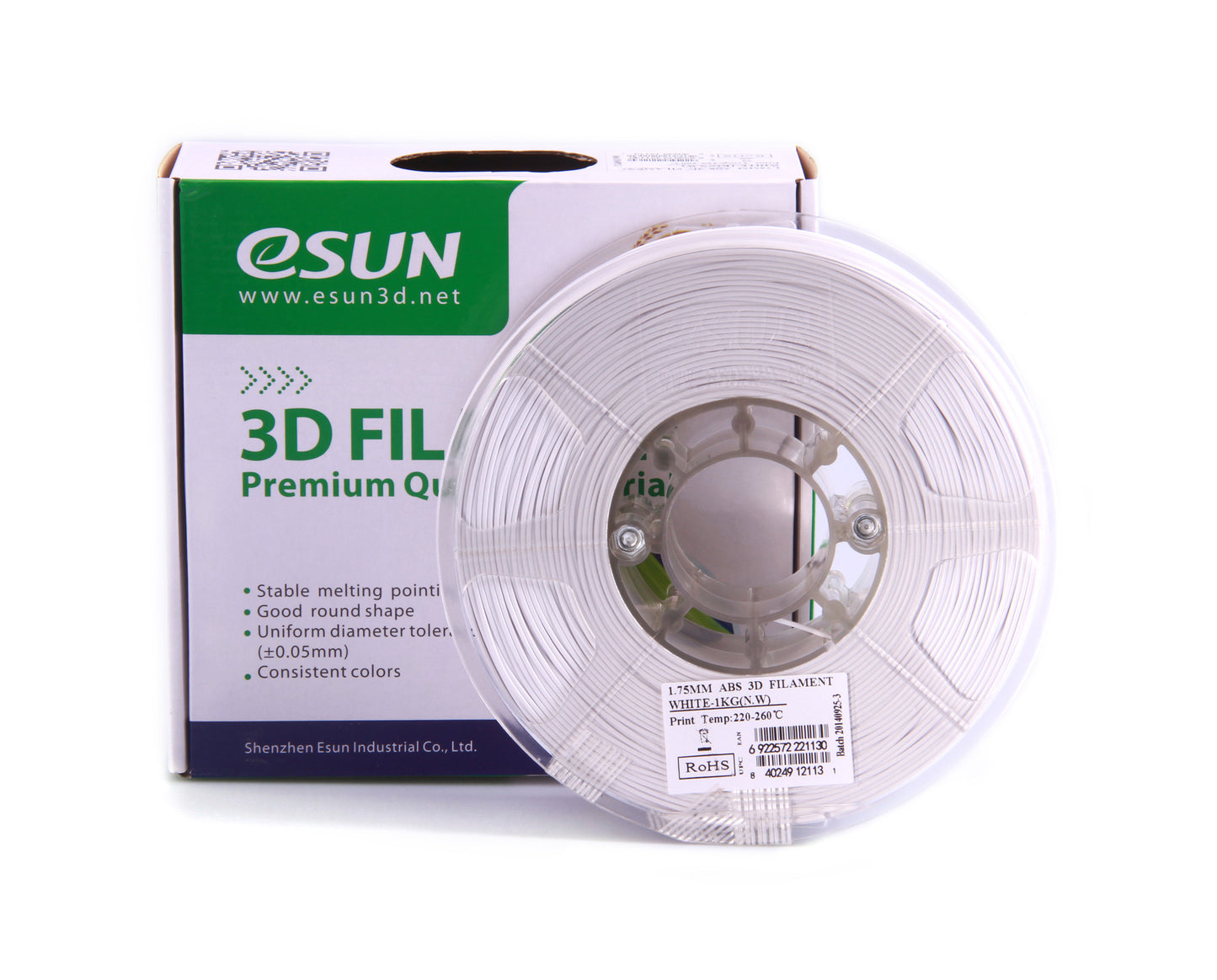 eSUN ABS Filament 1kg (2.2lb) 1.75mm