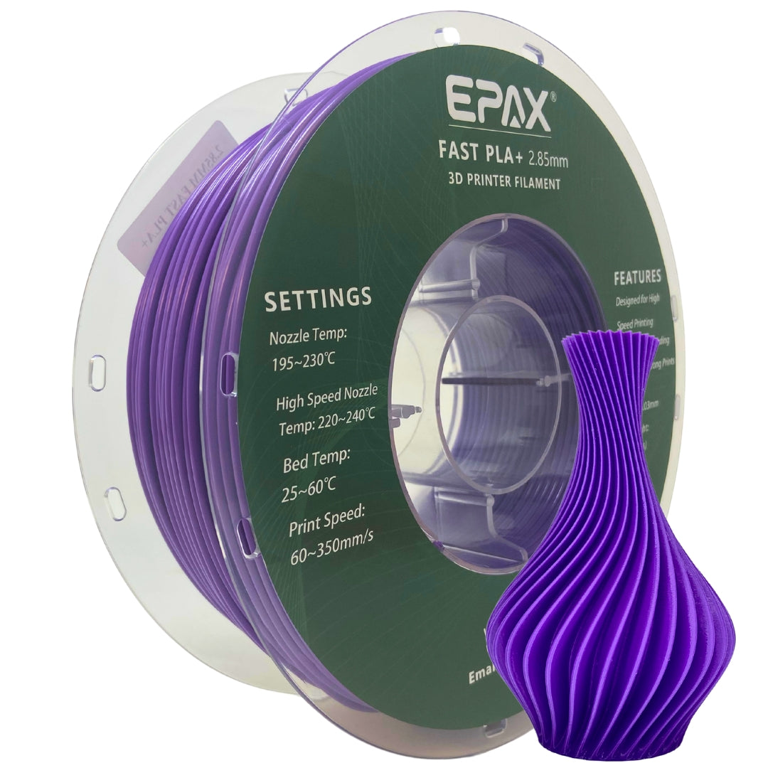 EPAX Fast PLA+ 3D Printer High Speed Filament, Special 2.85mm diameter, 1KG (2.2LB)