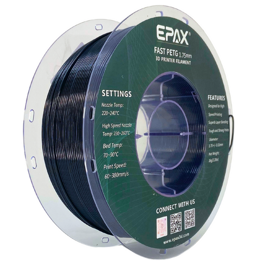 EPAX Fast PETG 3D Printer High Speed Filament, 1.75mm 1KG (2.2LB)