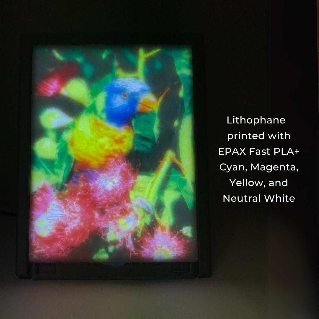 EPAX Fast PLA+ Filament, CMYK Lithophane Bundle (4x1KG) - New Release!