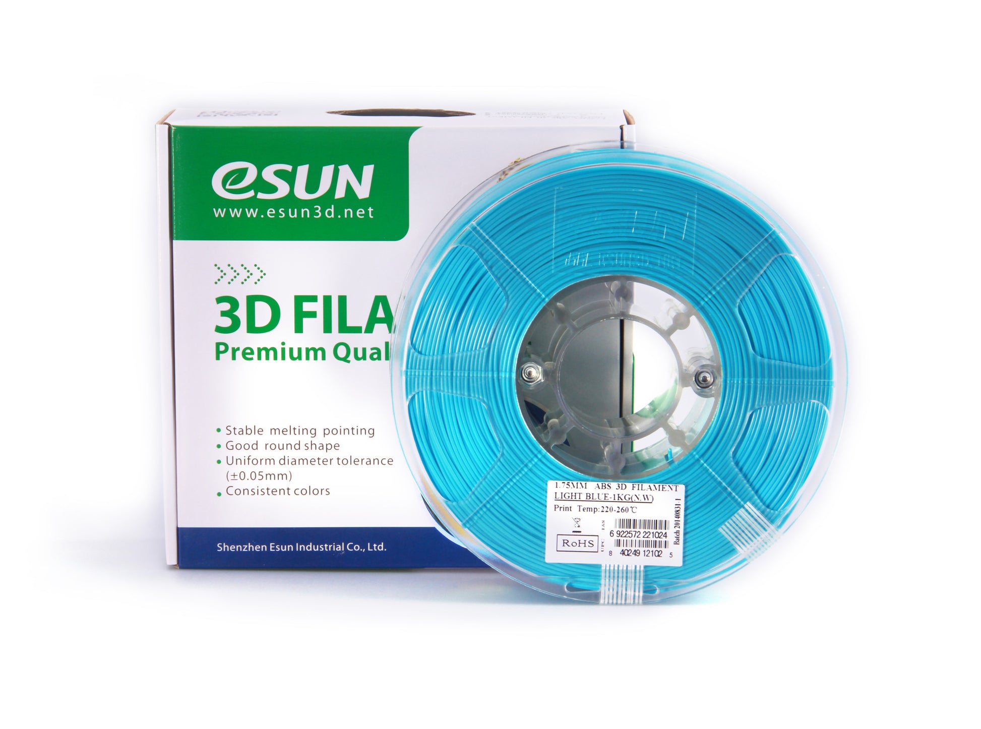 ESUN LUMINOUS Green ABS 1.75 mm 1kg - 3D Compare Materials