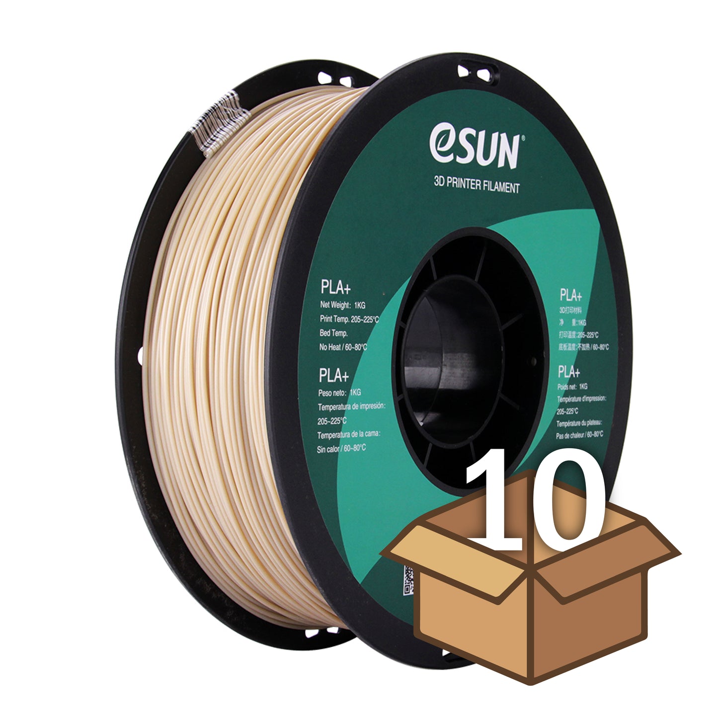 Wholesale Case eSUN 1.75 mm PLA+  (10 spools in a case)