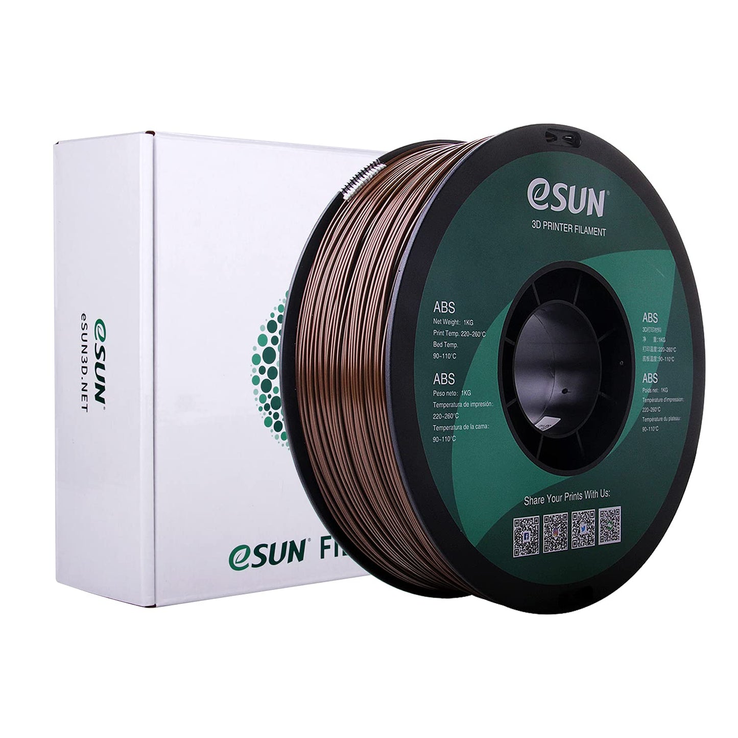 eSUN ABS Filament 1kg (2.2lb) 1.75mm – INTSERVO 3D Printing Store