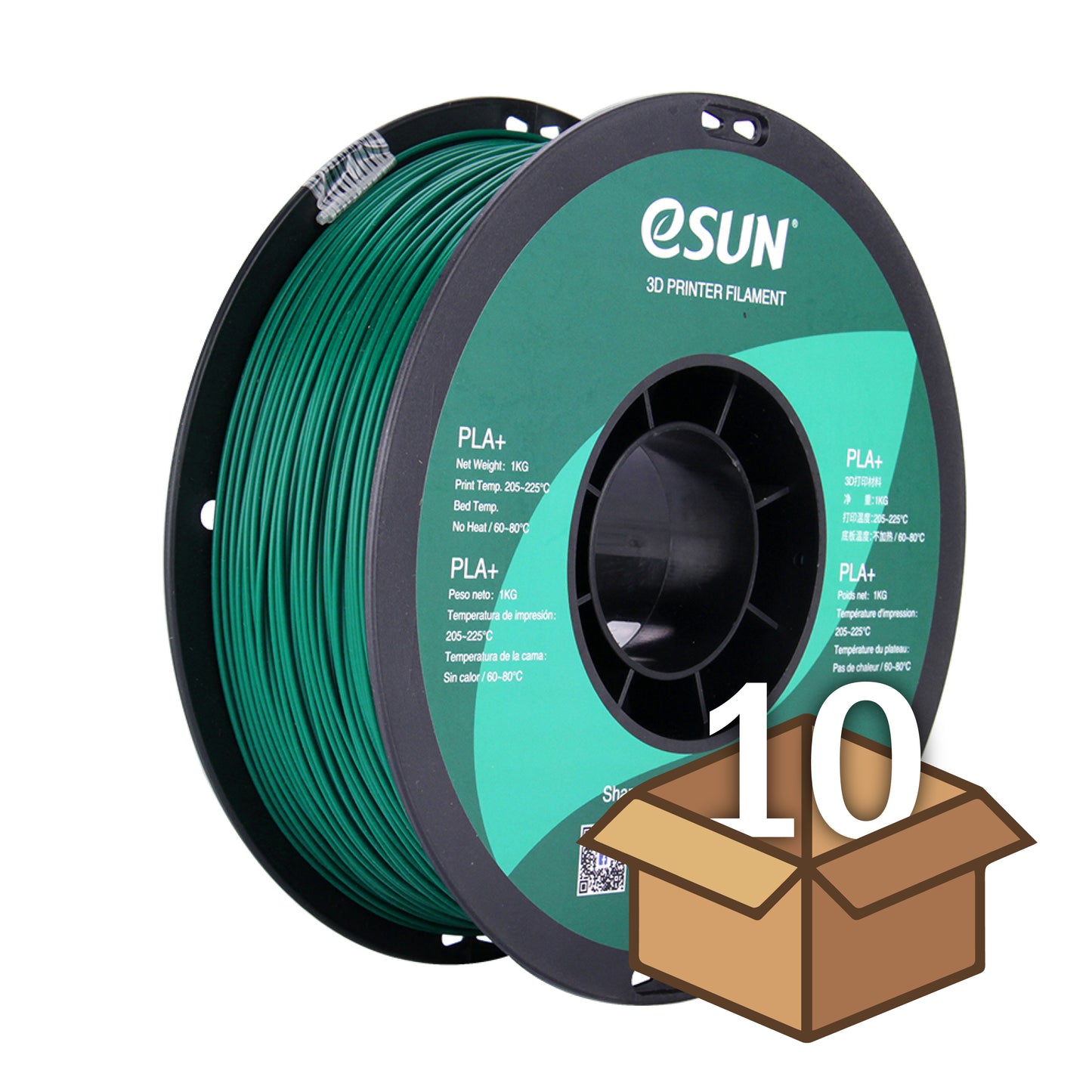 Wholesale Case eSUN 1.75 mm PLA+  (10 spools in a case)