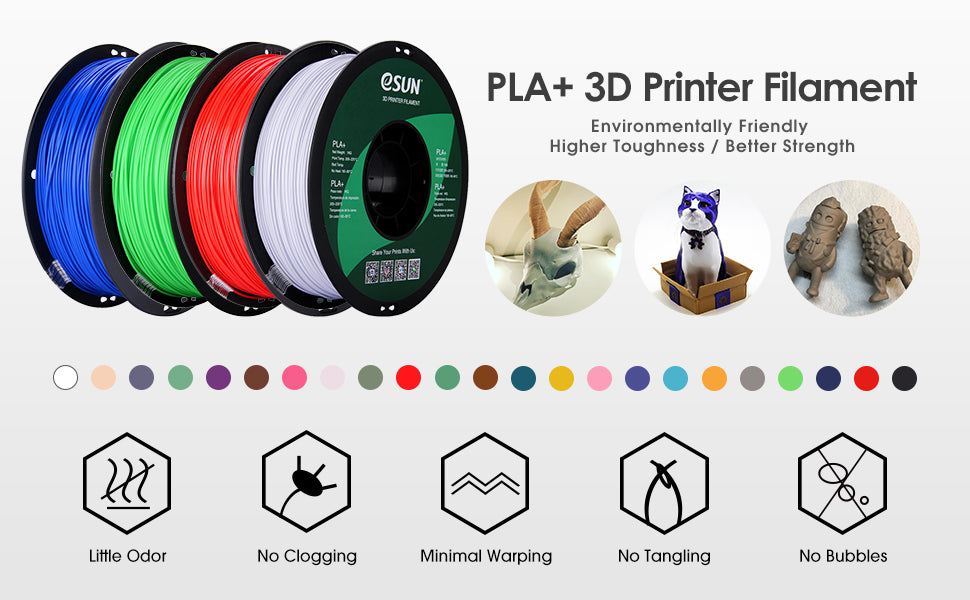eSUN PLA+ Filament 1.75mm 1kg (2.2lb)