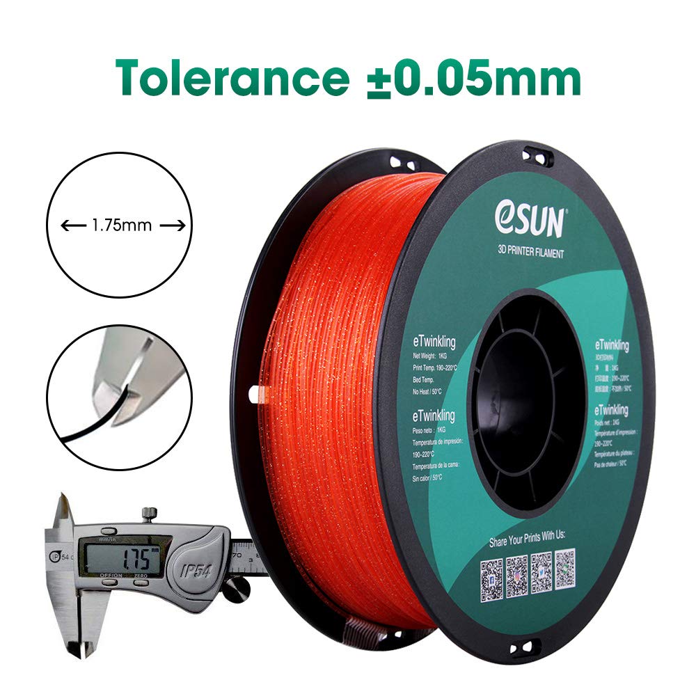 eSUN PLA Twinkling Filaments 1.75mm 1KG spool