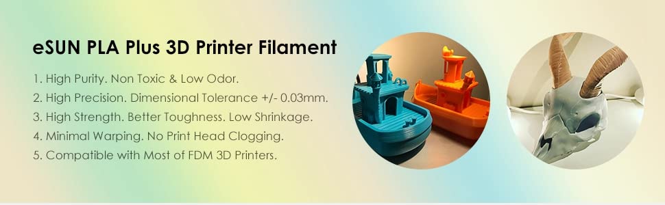 eSUN PLA+ Filament 1.75mm 1kg (2.2lb)