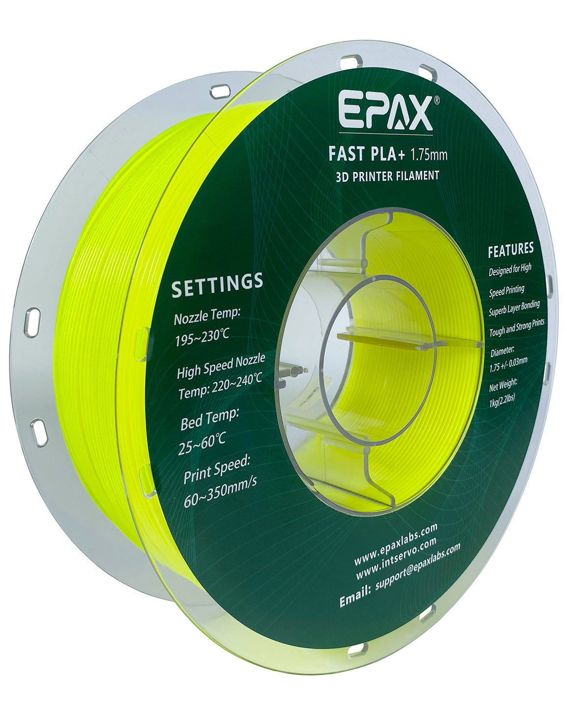 EPAX Fast PLA+ 3D Printer High Speed Filament, 1.75mm