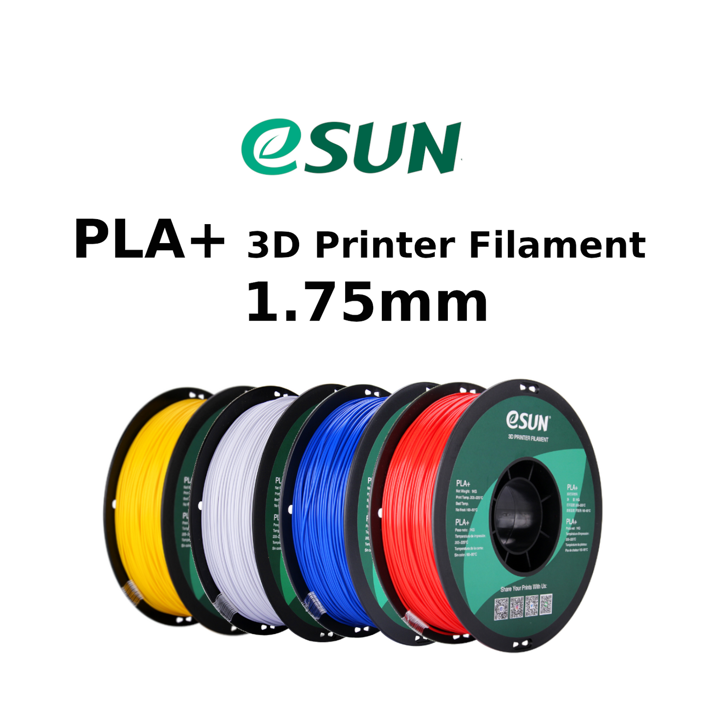 Wholesale Case eSUN 1.75 mm PLA+  (10 spools in a case)